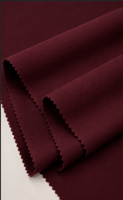 Oxblood Red Poly-Viscose